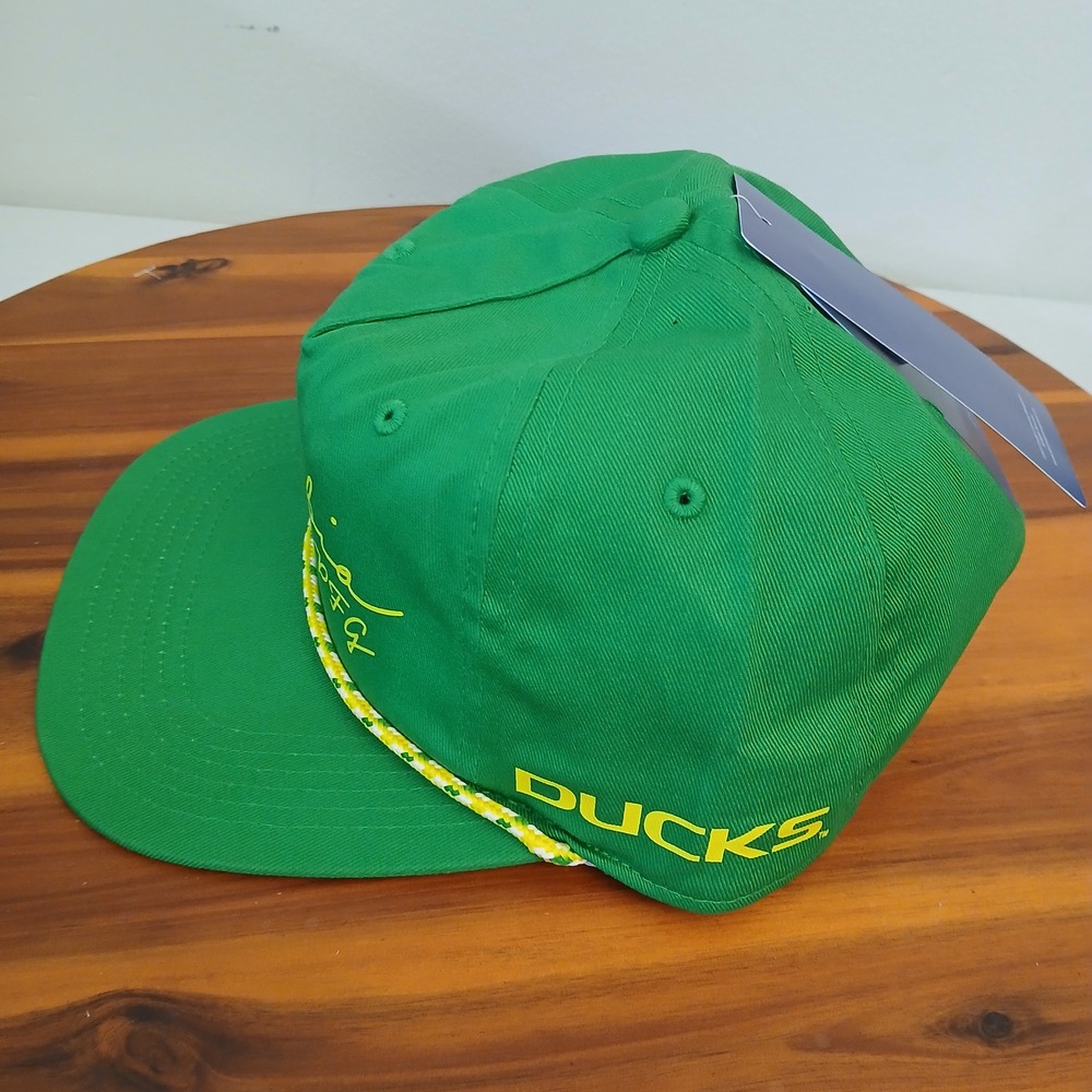 Oregon Ducks Hat Cap Columbia PFG Back Tack Snapback Hat Rope Green - Picture 2 of 7